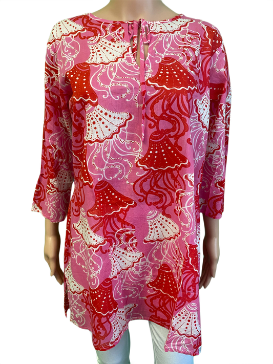 * Frilly Fish Tunic - West Indies Top