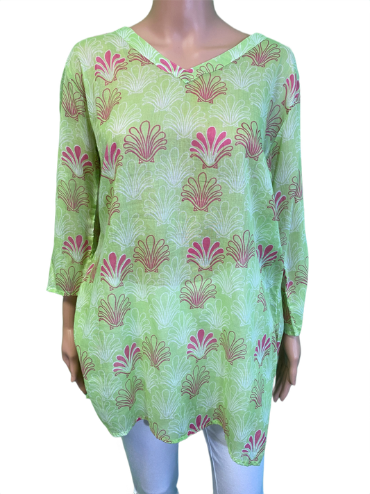 * Deco Shell Tunic - West Indies Top