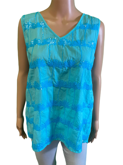 * Sequin Palm Tree - West Indies Tank