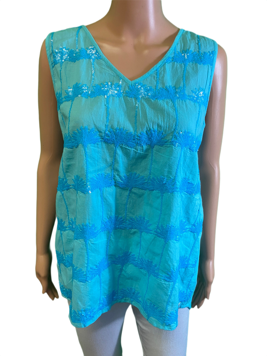 * Sequin Palm Tree - West Indies Tank