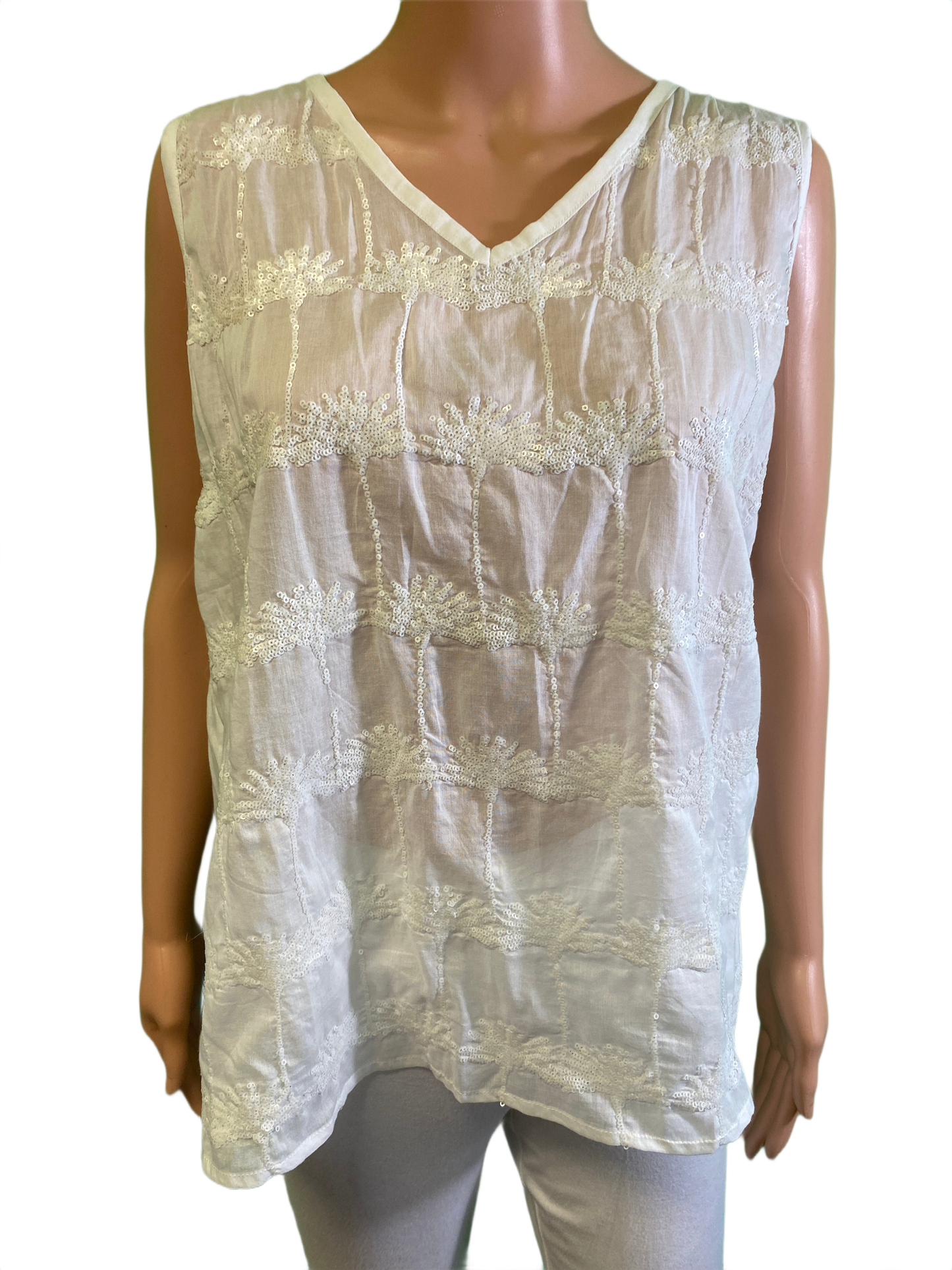 * Sequin Palm Tree - West Indies Tank