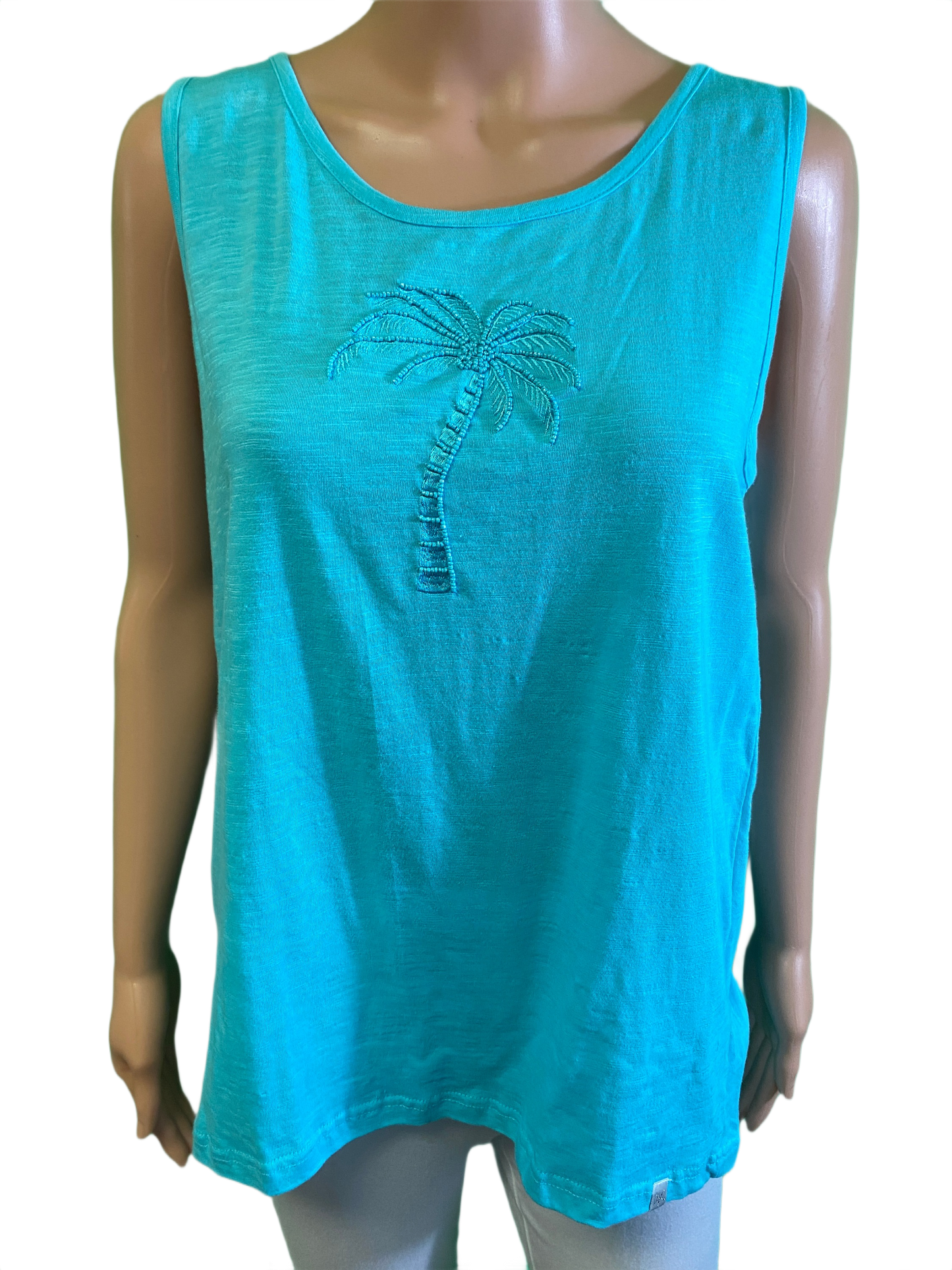 * Palm Tree Beaded - West Indies Tank
