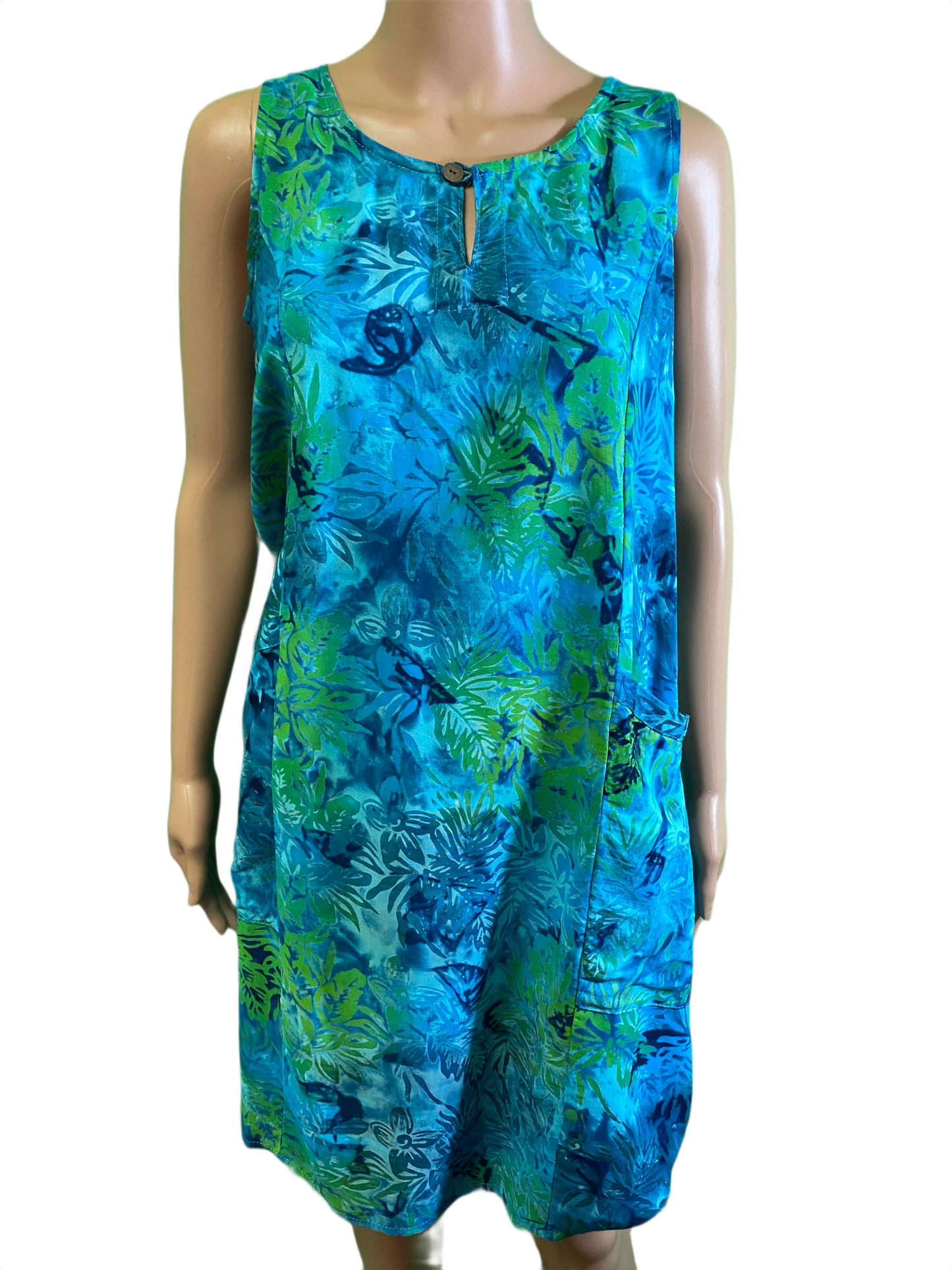 * Floral 1-Button Tank - Hand Kreation Dress
