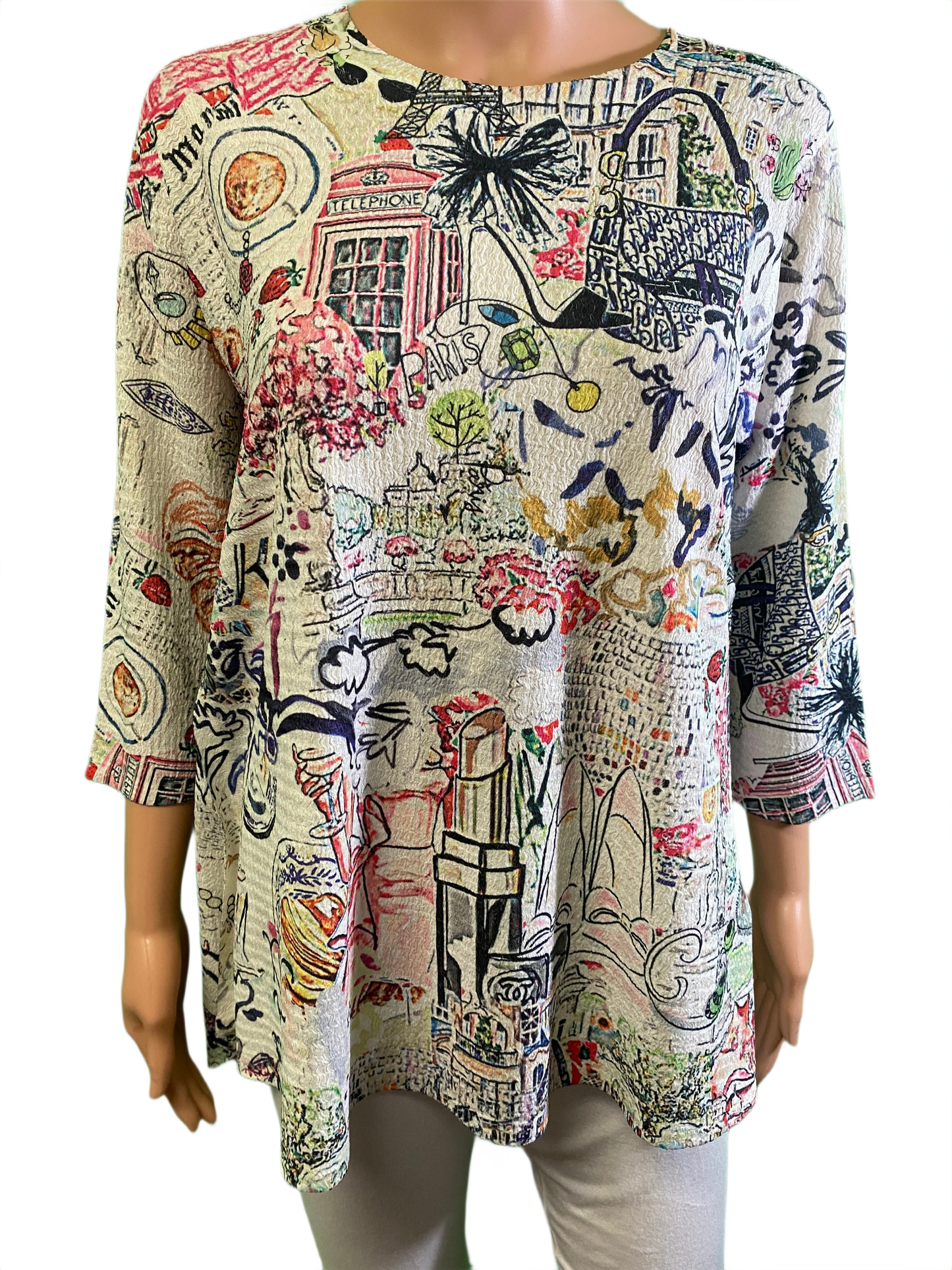 * A Day in Paris A-Line - Inoah Top