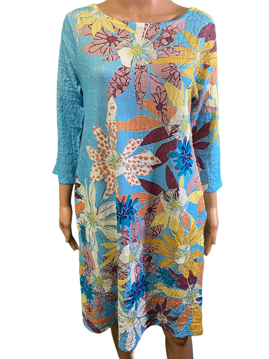 * Blake Floral 3/4 Sleeve - Inoah Dress