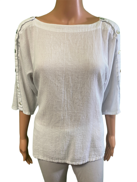 * Saint Button Sleeve - Oh My Gauze! Top
