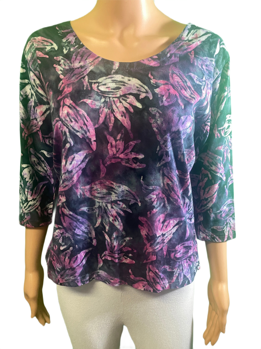 * Birds of Paradise 3/4 Sleeve - Rum Reggae Top