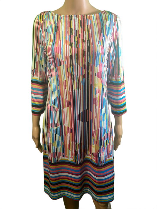 * Striped 3/4 Sleeve - Tango Mango Dress