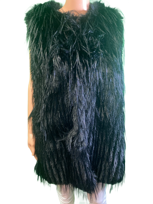 * Fringe Fur Pocket - Designer House Sweater