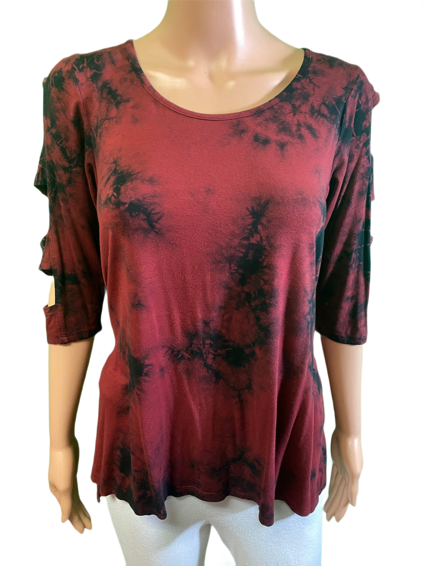 * Dark Slit Sleeve - Sea Breeze Top