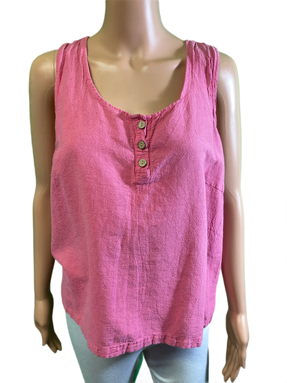 * Gauze Buttons - Sea Breeze Tank
