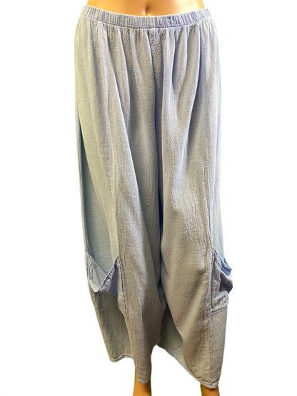 * French Gauze Gaucho - Sea Breeze Pant