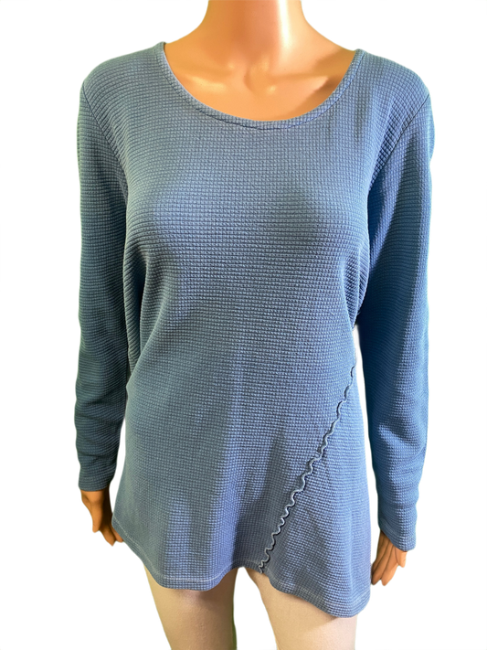 * Waffle Weave w/ Seam - Sea Breeze Top