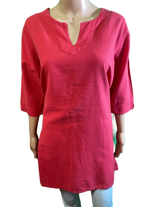 * Miami Gauze V-Knot - Sea Breeze Top