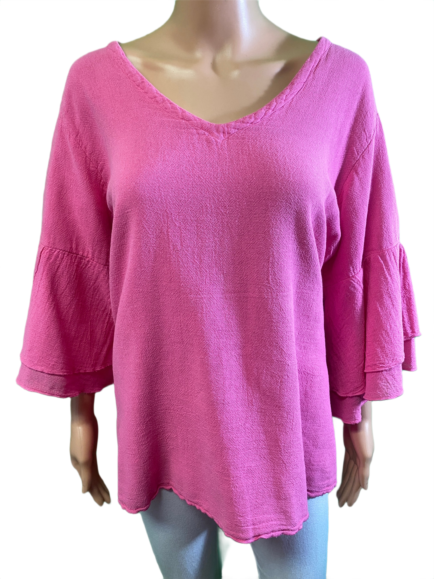 * French Gauze Bell Sleeve - Sea Breeze Top