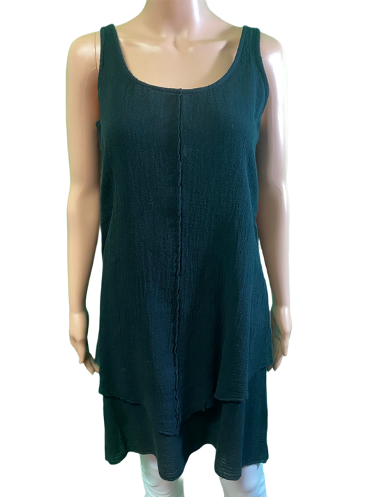* French Gauze Double Layer Tank - Sea Breeze Dress
