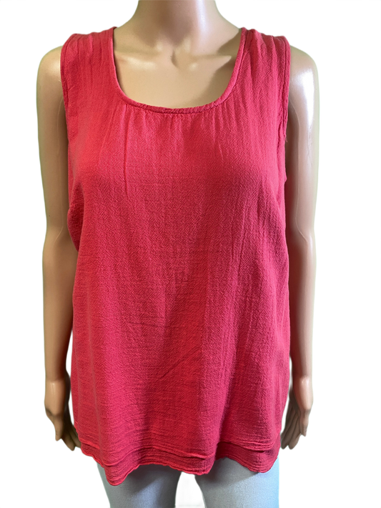 * French Gauze Double Layer - Sea Breeze Tank