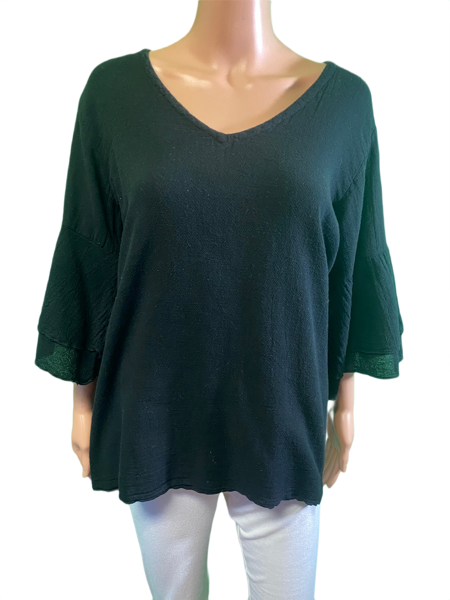 * French Gauze Bell Sleeve - Sea Breeze Top