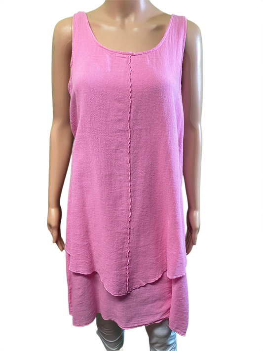 * French Gauze Double Layer - Sea Breeze Dress