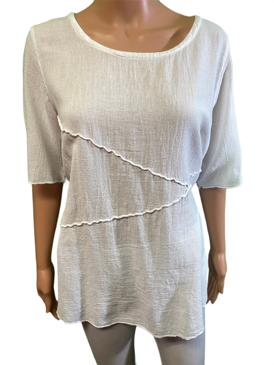 * Aubrey French Gauze - Sea Breeze Top