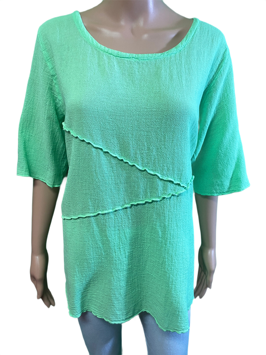 * Aubrey French Gauze - Sea Breeze Top