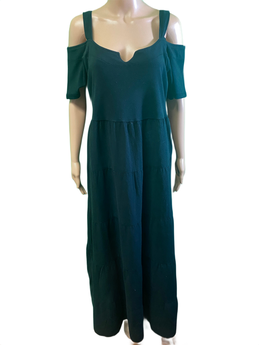 * Crinkle Gauze Offshoulder - Sea Breeze Dress