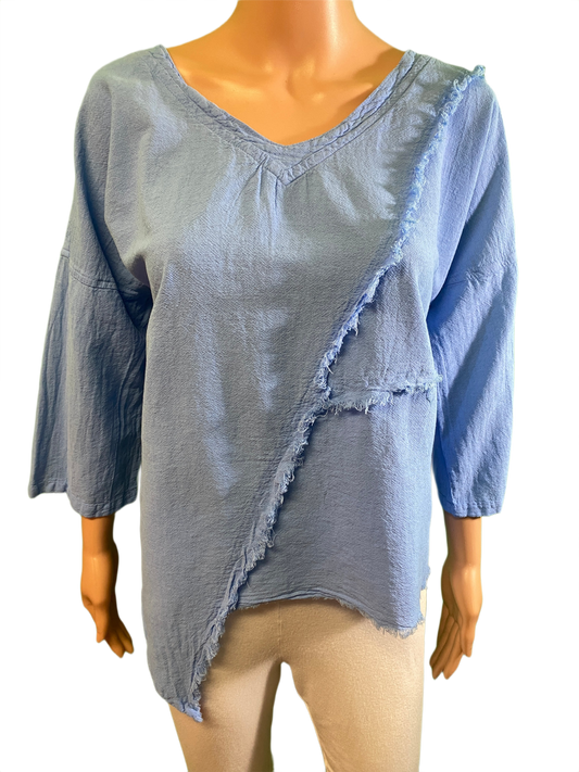 * Miami Gauze Fringe - Sea Breeze Top