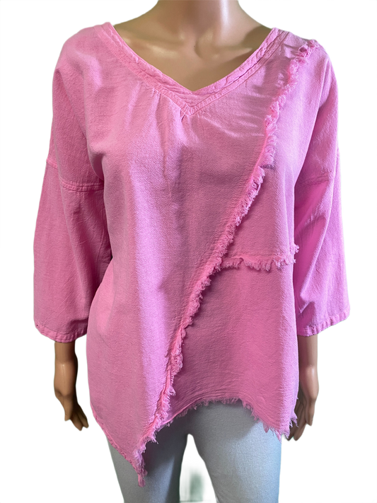 * Miami Gauze Fringe - Sea Breeze Top