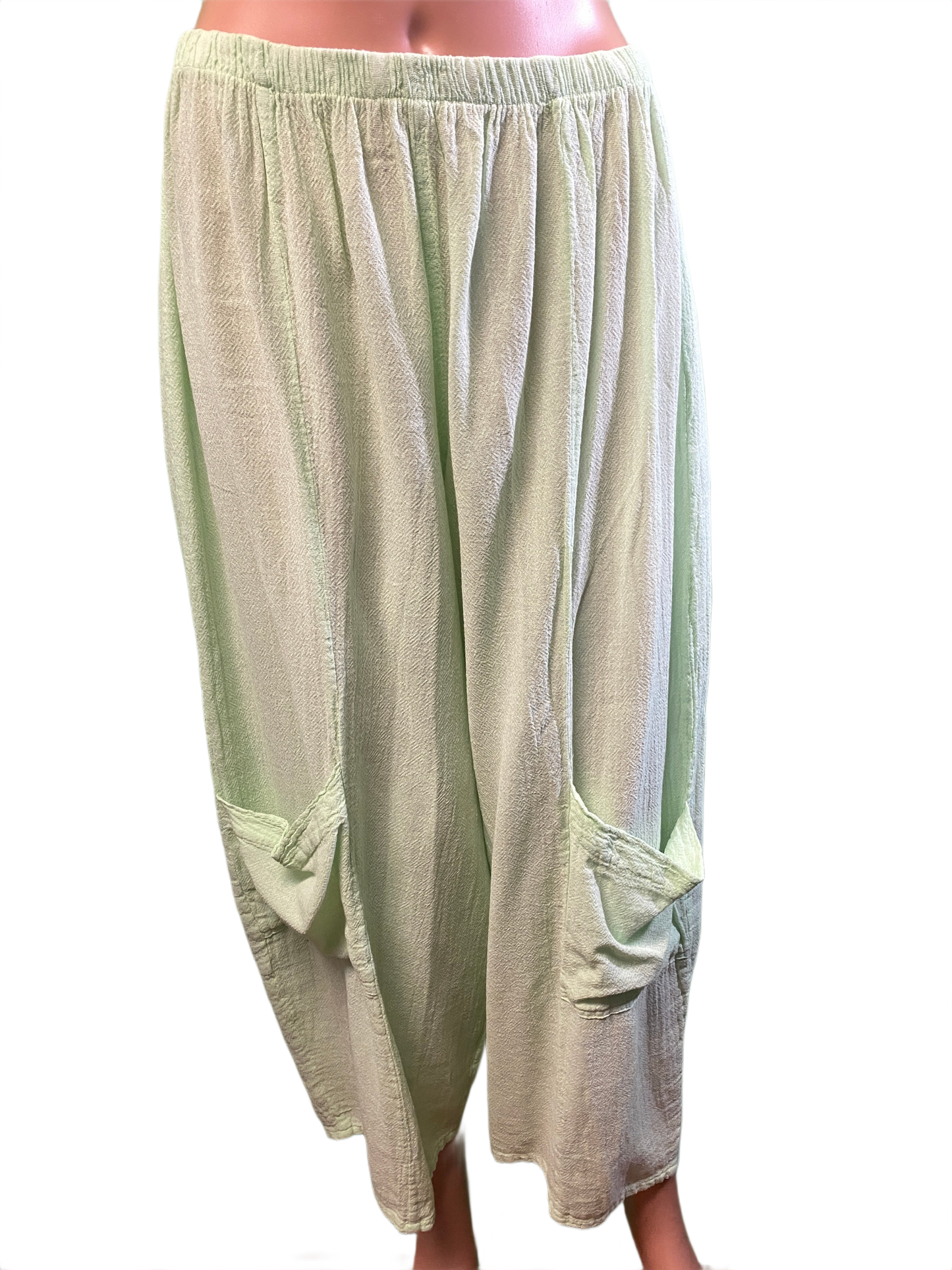 * French Gauze Gaucho - Sea Breeze Pant