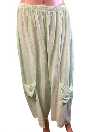 * French Gauze Gaucho - Sea Breeze Pant
