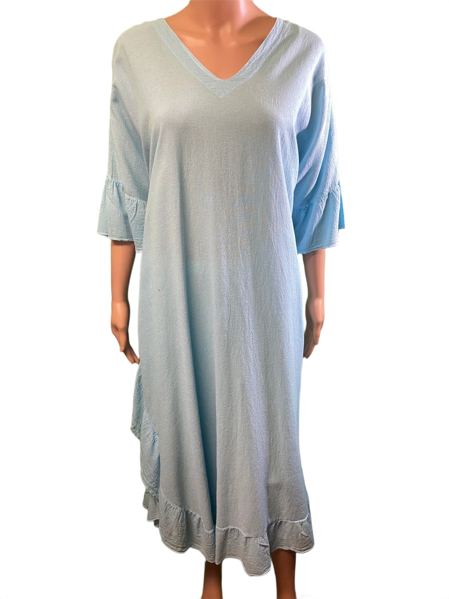 * Light Crinkle Long Patio - Sea Breeze Dress