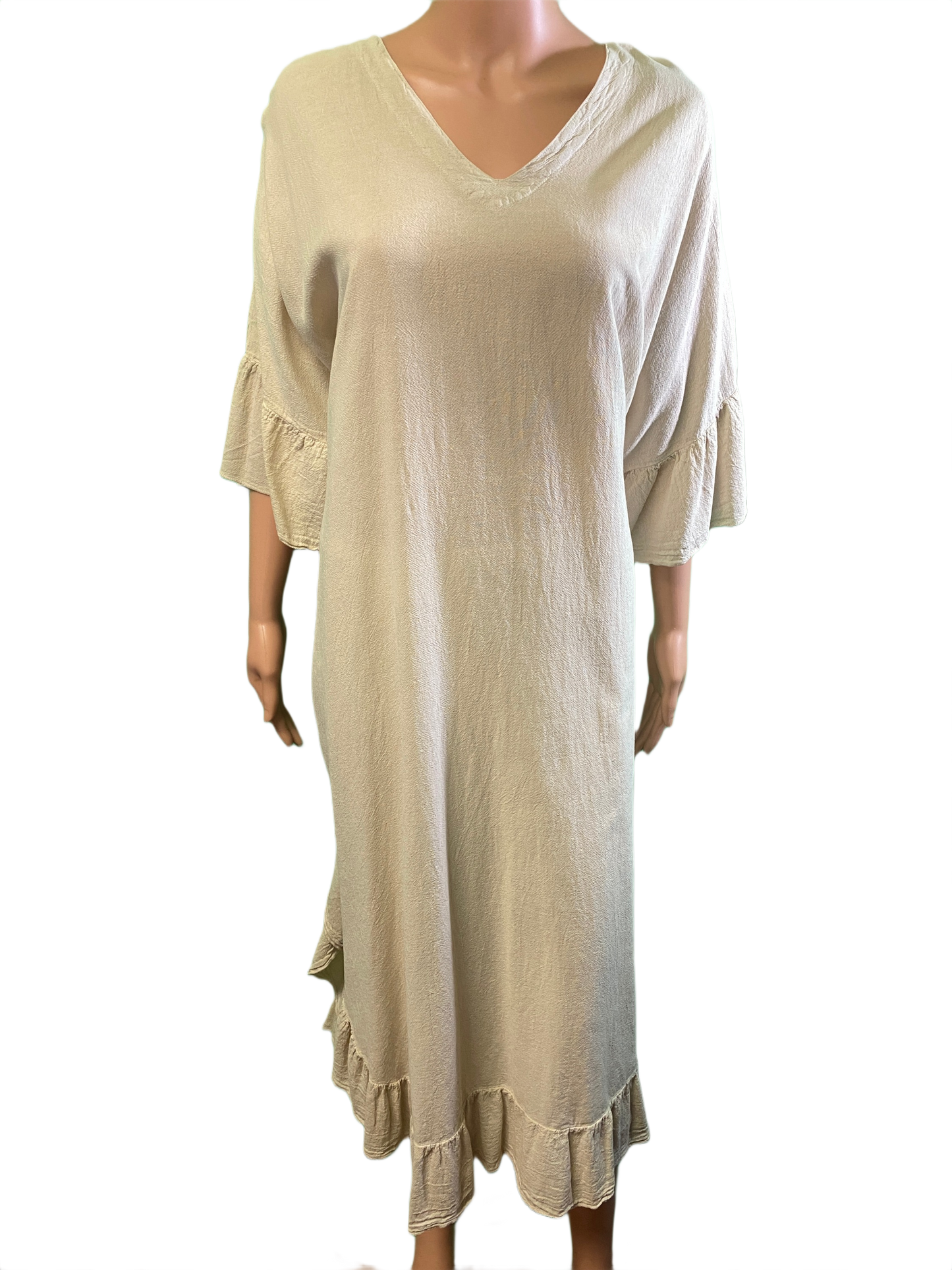 * Light Crinkle Long Patio - Sea Breeze Dress
