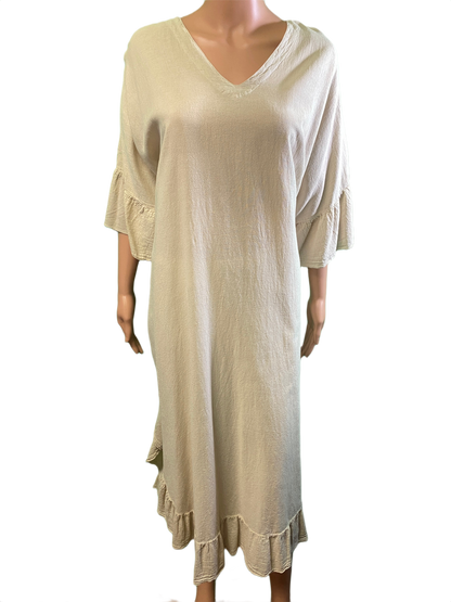 * Light Crinkle Long Patio - Sea Breeze Dress