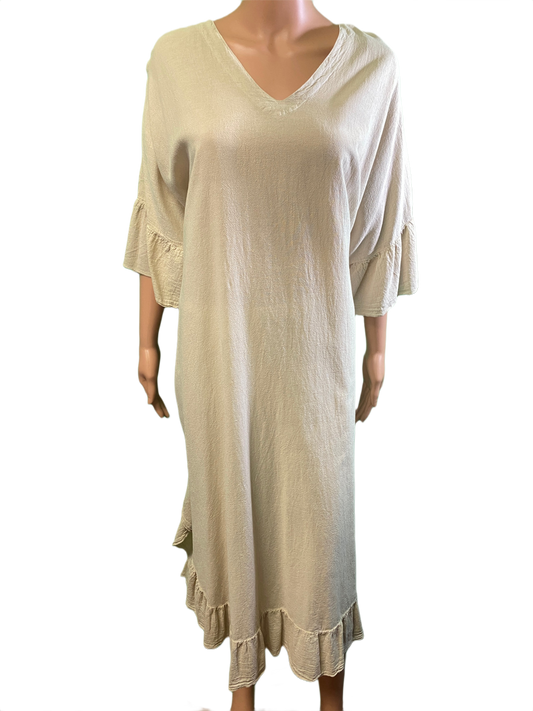 * Light Crinkle Long Patio - Sea Breeze Dress