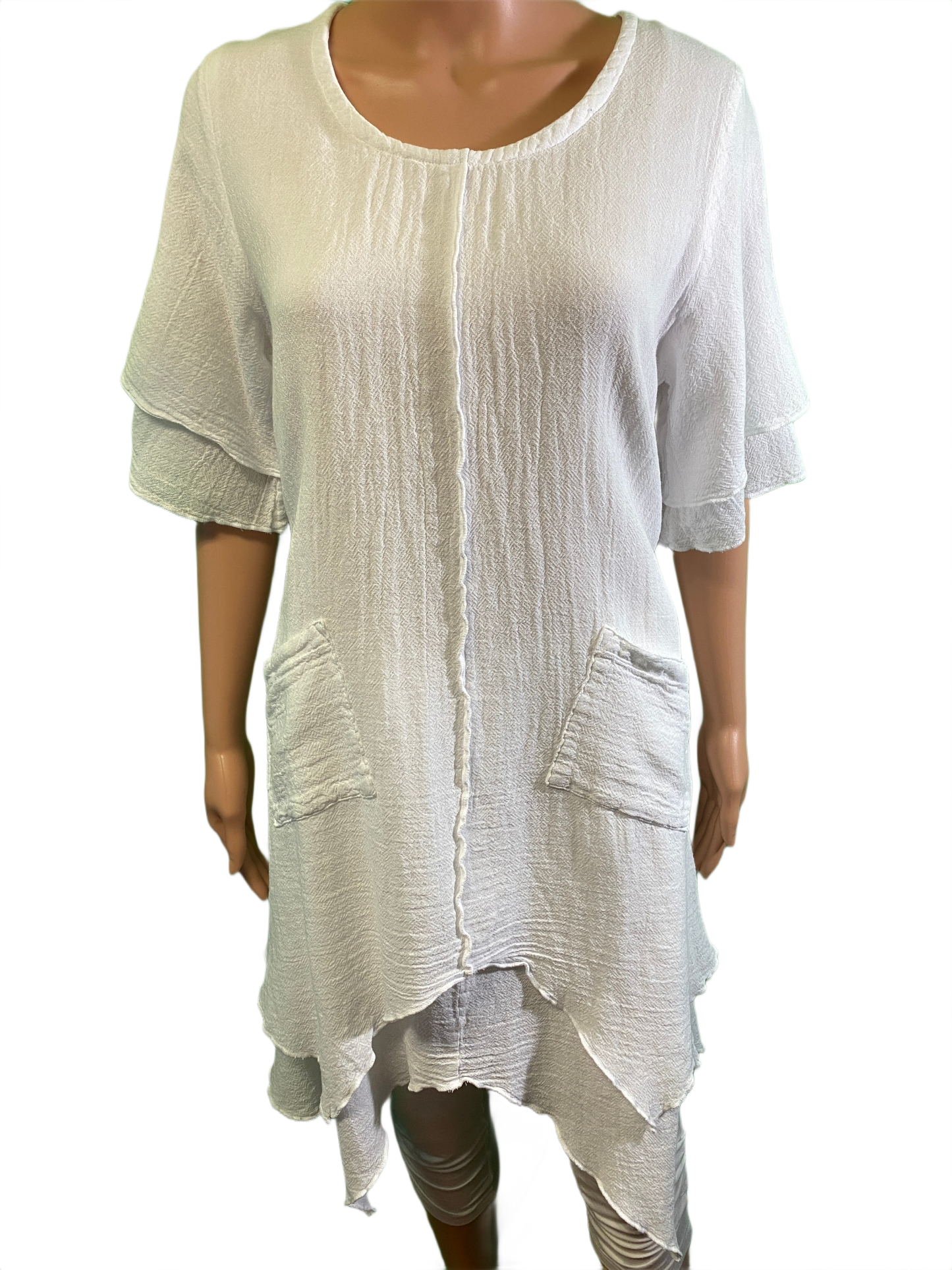 * French Gauze 2 Pocket - Sea Breeze Dress
