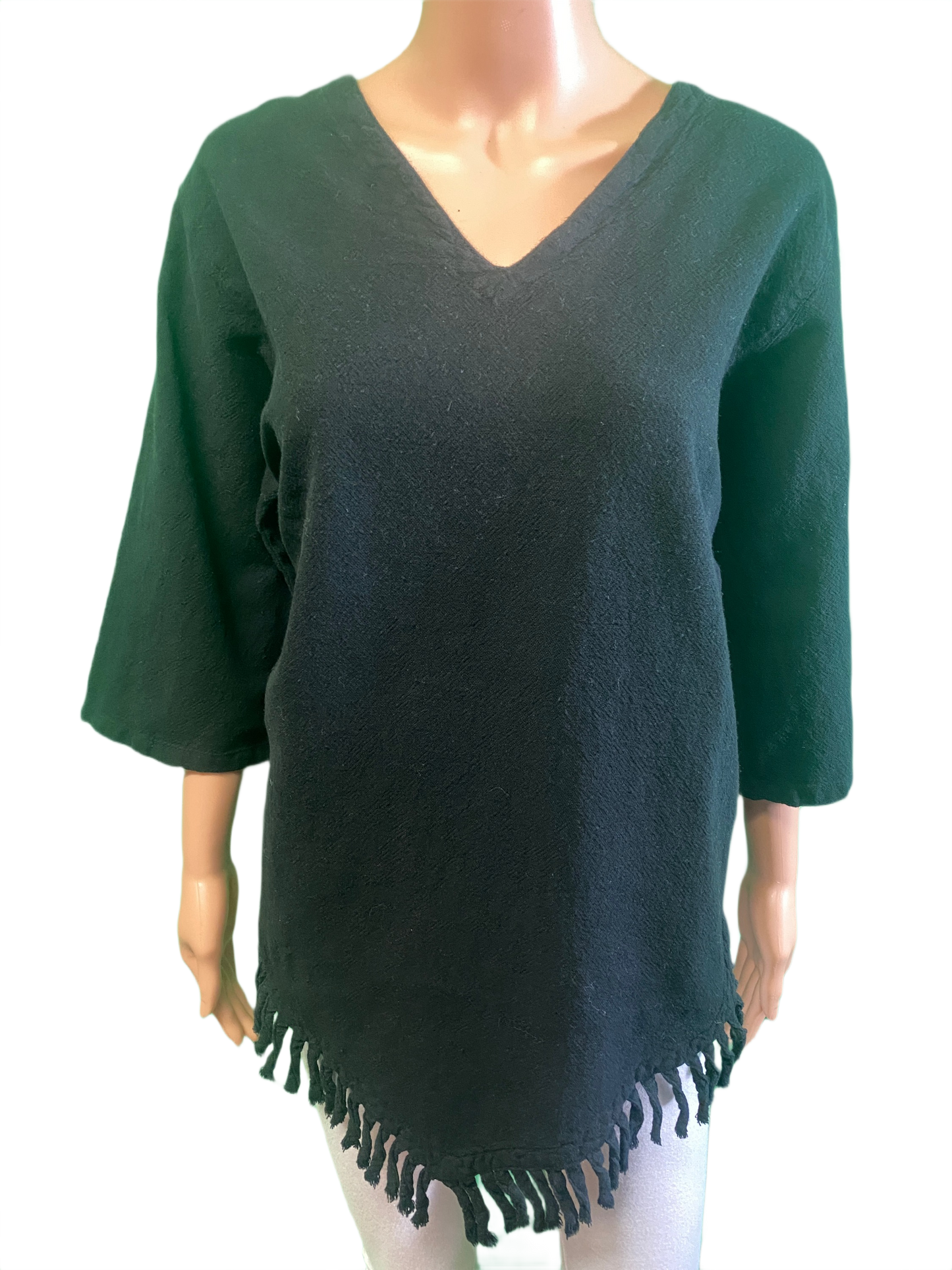 * Sedona Gauze Fringe - Sea Breeze Top