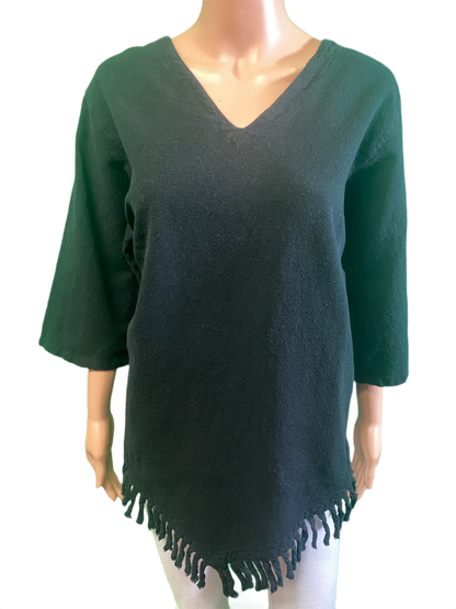 * Sedona Gauze Fringe - Sea Breeze Top