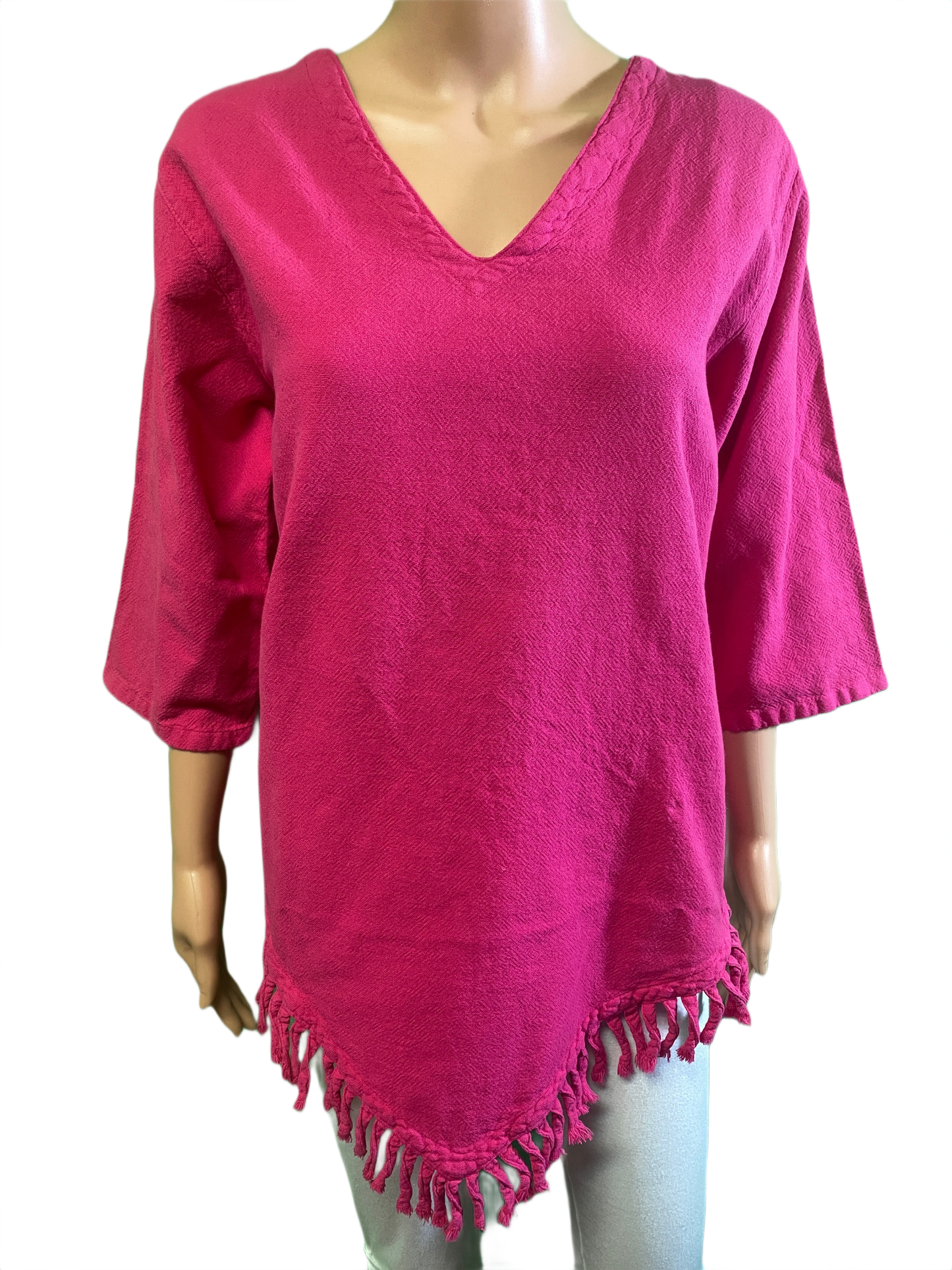 * Sedona Gauze Fringe - Sea Breeze Top