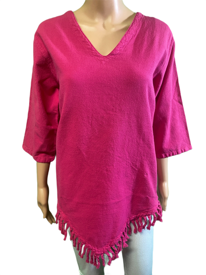 * Sedona Gauze Fringe - Sea Breeze Top