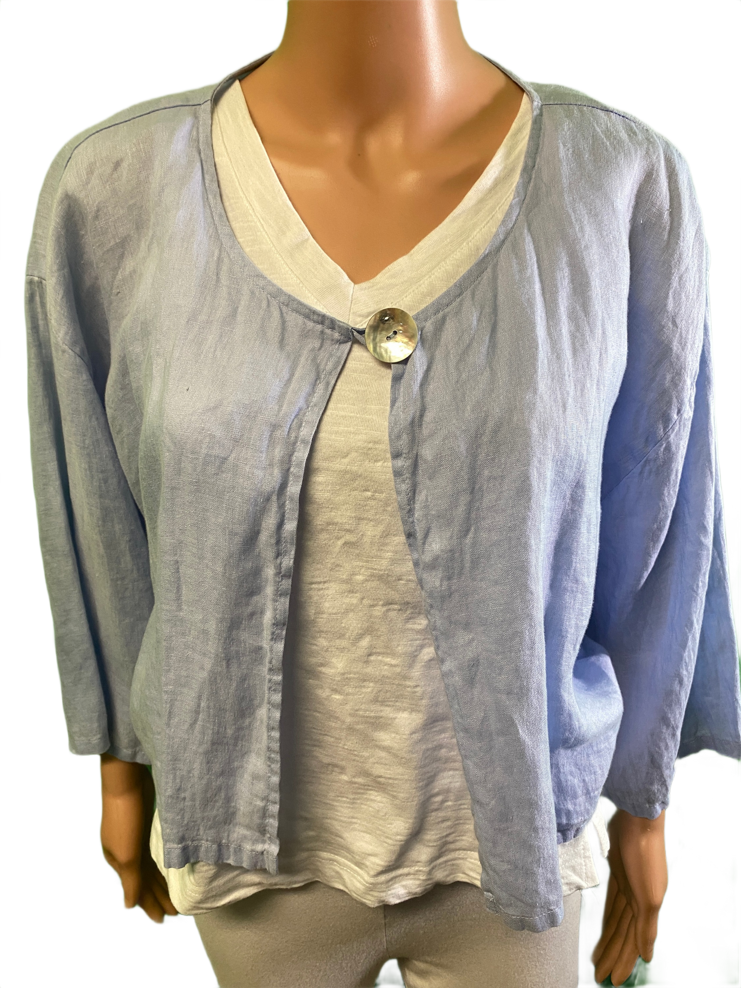 * Linen Bolero - Match Point Top