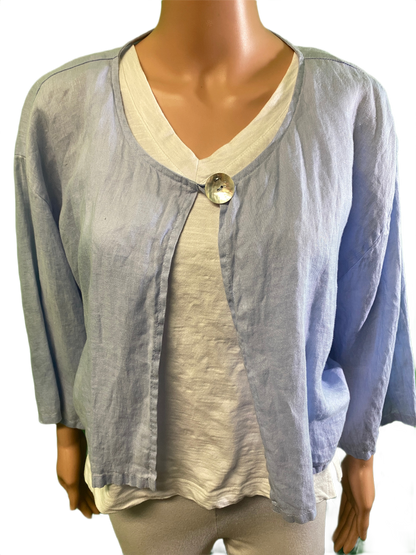 * Linen Bolero - Match Point Top