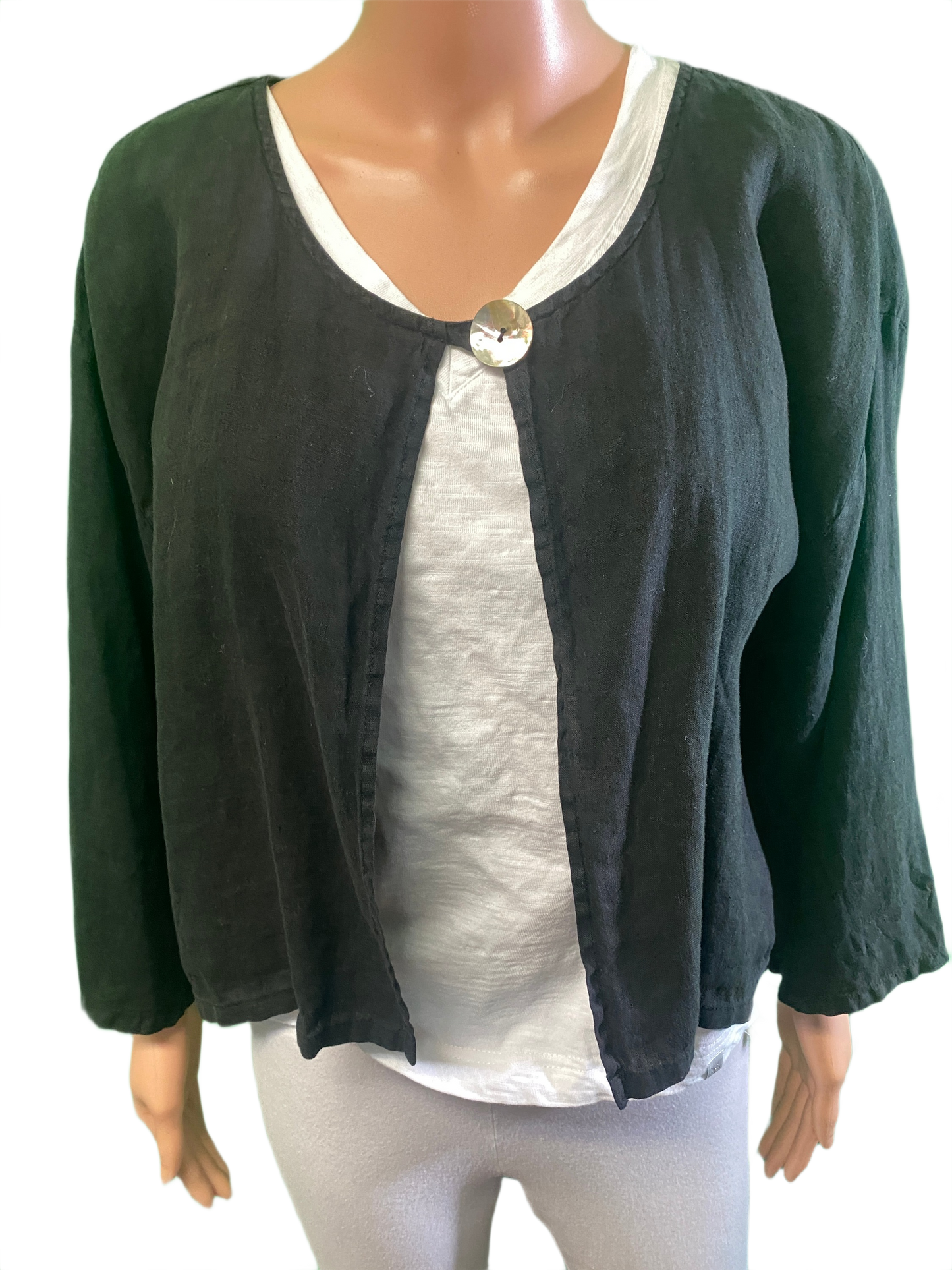 * Linen Bolero - Match Point Top