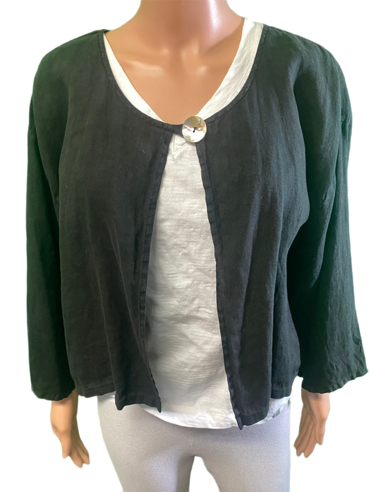 * Linen Bolero - Match Point Top