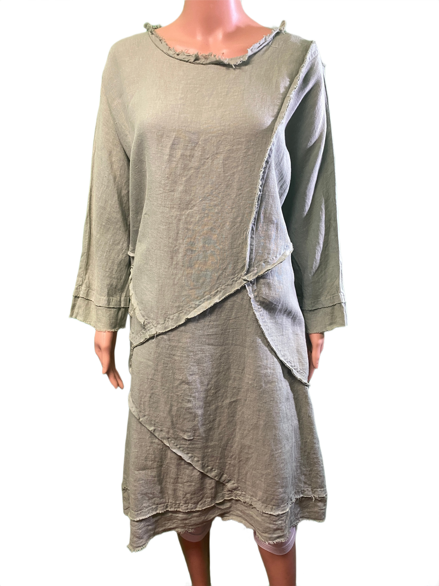 * Frayed Edge Detailed Tank - Match Point Dress