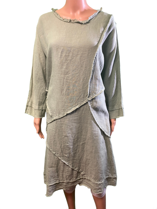 * Frayed Edge Detailed Tank - Match Point Dress