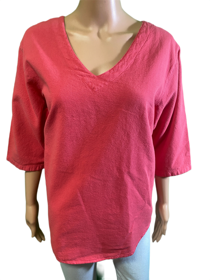 * Hawaiian Gauze V Neck - Sea Breeze Pullover