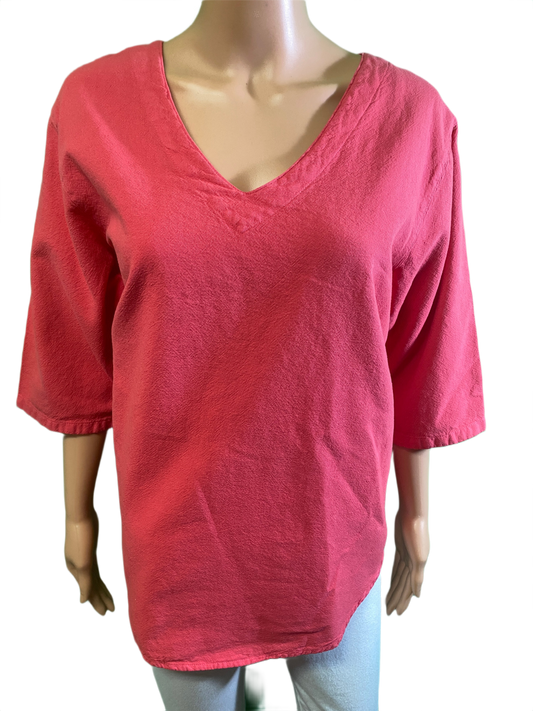 * Hawaiian Gauze V Neck - Sea Breeze Pullover