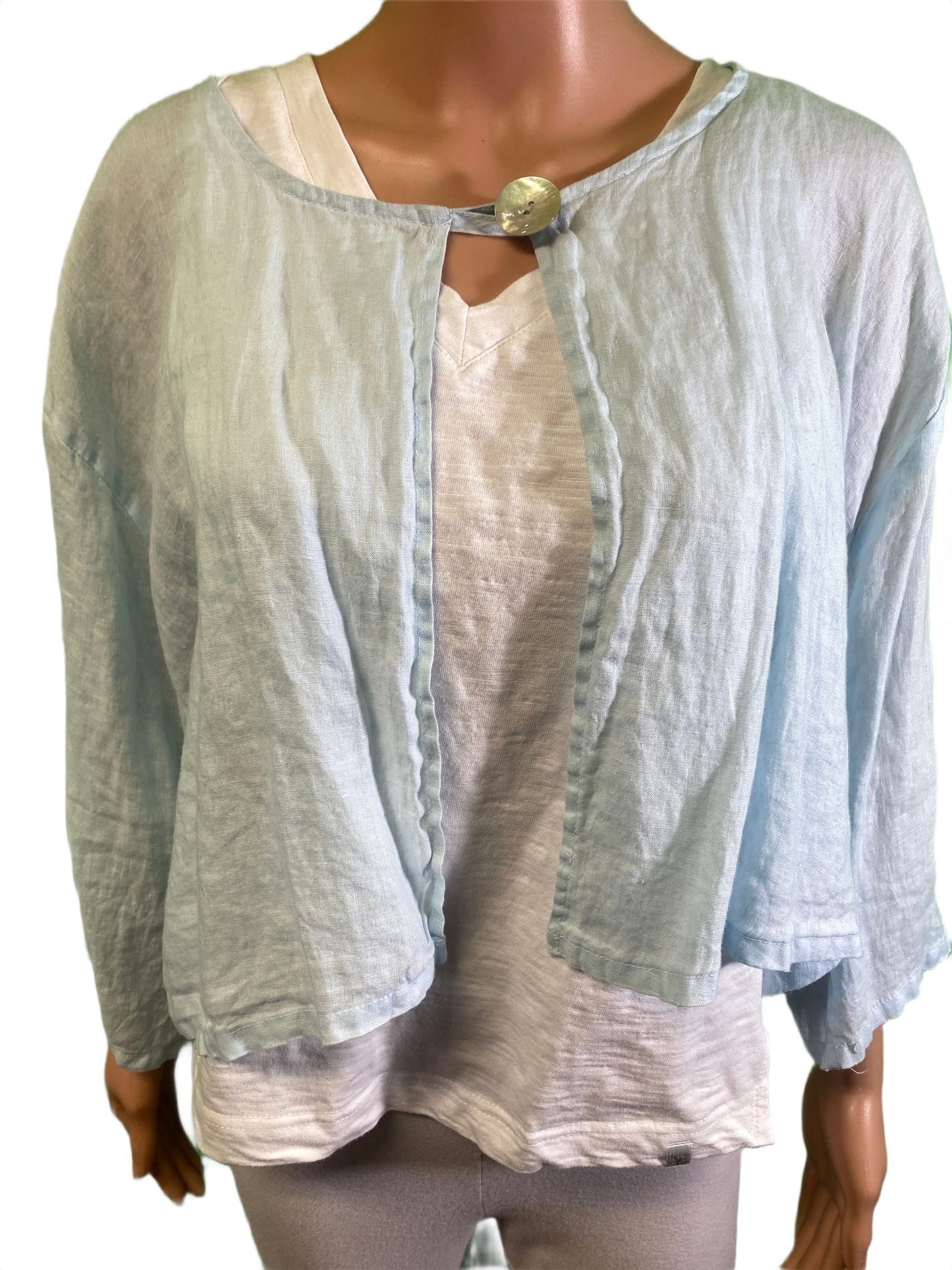 * Linen Bolero - Match Point Top