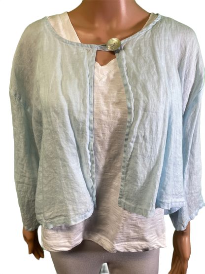 * Linen Bolero - Match Point Top