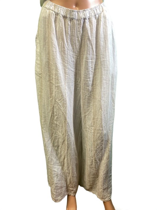 * Striped Palazzo - Match Point Pant